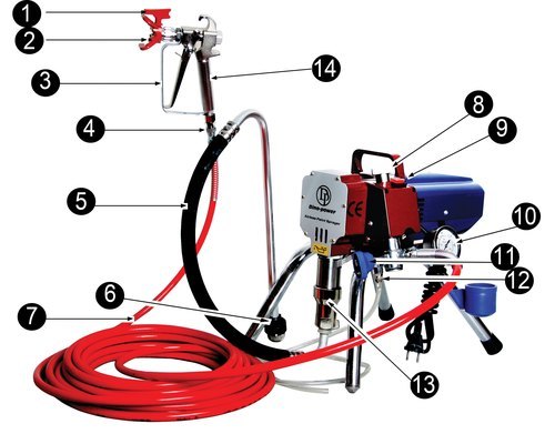 DP6386 airless sprayer parts